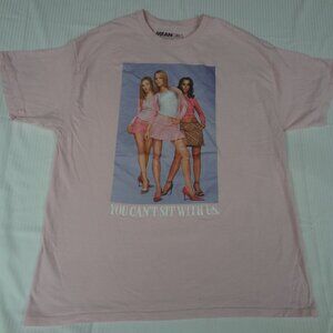 MEAN GIRLS REGINA GEORGE YOU CAN'T SIT WITH US - XL PINK T-SHIRT J636